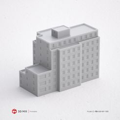 1.jpg Download free STL file 3D Print miniature building RB-US-NY-100 • Model to 3D print, 3DMill
