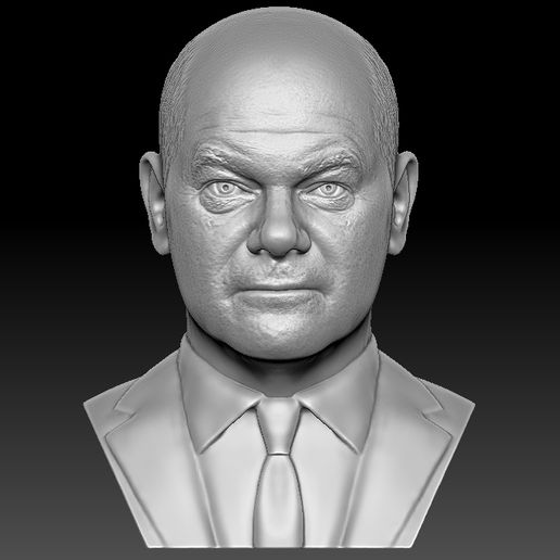 Olaf Scholz bust for 3D printing 3D model