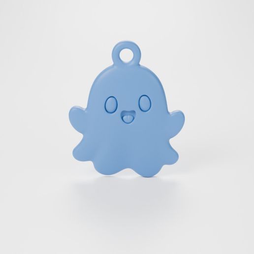 Fantasma Kawaii – Colgante para Halloween