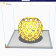 CE3_blender-vase-sphere-Ultimaker-Cura-3_6_2023-1_47_49-PM-2.png Archivo STL gratuito Vase with holes.・Objeto para descargar e imprimir en 3D