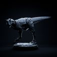 carno.jpg Carnotaurus mecha robot 32mm scale pre-supported dinosaur
