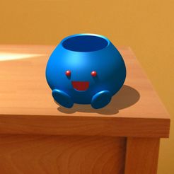 image1.jpg STL-Datei Oddish pokemon Pflanzgefäß kostenlos herunterladen • 3D-druckbare Vorlage, BestBadDesigns