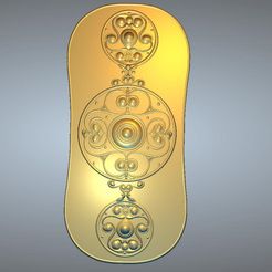 Decor-celtic-12-00.jpg STL file "The Battersea shield" original real 3D Relief Round Rope Rosette For CNC building decor ceiling or wall mounting for decoration room and house dc-12 3d print・Design to download and 3D print