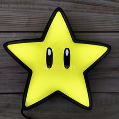 339610057_2257289607776375_412275725976901349_n.jpg STL file Star Lamp Mario Bros 3D・Design to download and 3D print