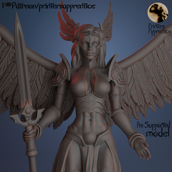 Valkyrie-cover.png Archivo STL Warrior Valkyrie | Minis de 75 mm preapoyadas | Gratis para mecenas (Enlace en la descripción)・Objeto imprimible en 3D para descargar