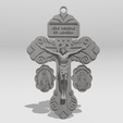 Shapr-Image-2024-01-04-181434.png Pardon Indulgence Crucifix with Saint Benedict Medal and Miraculous Medal Triple Threat Crucifix, Catholic Cross for Rosary Making