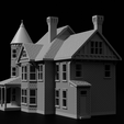 BP5.png N-Scale House 'The Bridgeport' 1:160 Scale STL Files