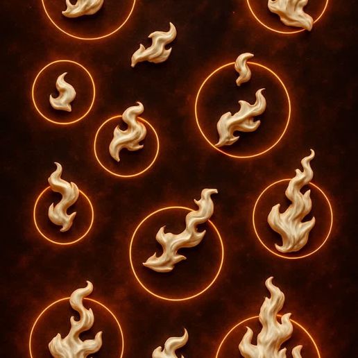 🔥 fire・ 3D File for 3D printing・Cults