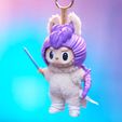 DSCF0263.jpg Labubu Accessories Toys - Rumi Set Cosplay (Hair - Weapon - lightstick) KPop Demon Hunters