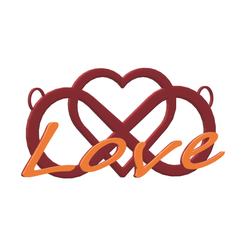 love-infinito.png Archivo STL love infinito・Modelo para descargar y imprimir en 3D