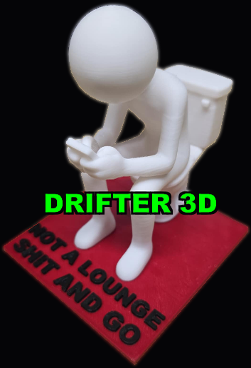 Men's Restroom Figurine (NSFW and SFW Text versions) - 3D model önizlemesi