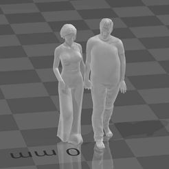 couple-walking.jpg Fichier STL gratuit Couple qui marche・Plan pour impression 3D à télécharger, hwass