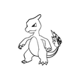 Charmeleon.png Файл STL Настенное искусство покемона Чармелеона・Модель для загрузки и печати в формате 3D