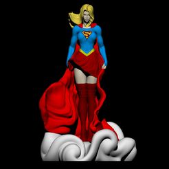 1.jpg Файл STL Superegirl fanart - легкая печать без поддержки 33 см・3D-печать дизайна для загрузки