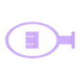 Wandbefestigung-oval_halb3.stl Shampoohalter