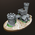 castle_02.png Free STL file Guardian Gate・3D printer design to download