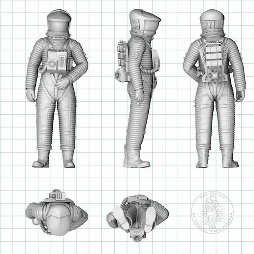 【着後レビューで 送料無料】 STL Astronaut・Free Odyssey Space 2001 🛰 File ・Cults for その他