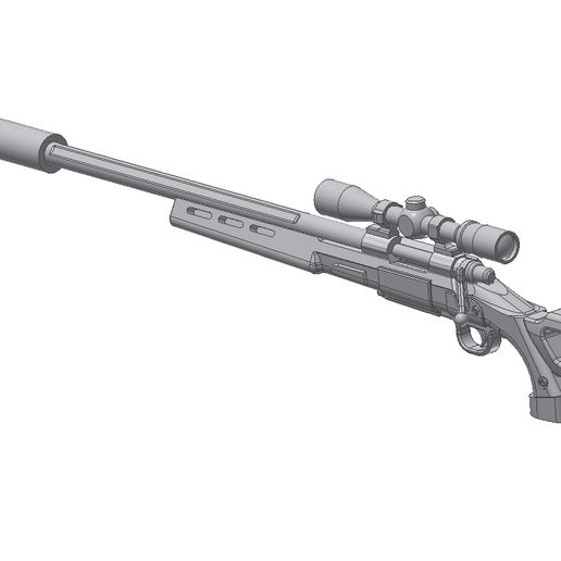 🔫 Fallout Hunting rifle 1/6 scale (#2)・ STL File for 3D printing・Cults