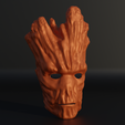 .2.png Groot Cosplay Face Mask 3D print model