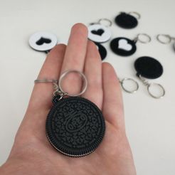 k.jpg Archivo 3D Llaveros cookie corazón / cookie heart keychains・Objeto para impresora 3D para descargar