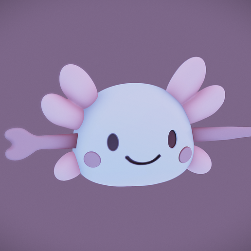 IMG_0469-2.png Зажим для волос Axolotl