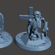 d49cd0e1aa1b3185e1b38c52ca5e00b0_display_large.JPG 28mm Undead Skeleton Warrior - Climbing out of Grave 2