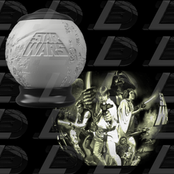 Vignette.png Archivo STL Luz nocturna Star Wars lithophane・Design para impresora 3D para descargar