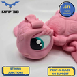 43.png ARTICULATED FEMALE TURTLE MFP3D -NO SUPPORT - PRINT IN PLACE - SENSORY TOY-FIDGET