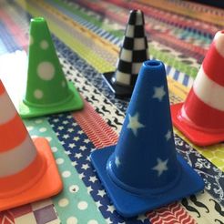 all_cones1_preview_featured.jpg Free STL file Fashion Traffic Cones Collection・3D printer model to download