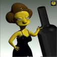 ednaren4.jpg The Simpsons Edna Krabappel Wine Holder