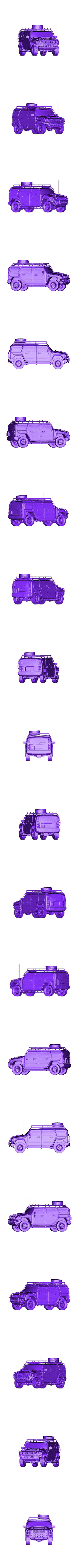 HummerH2-Final.obj Hummer H2 2003 With Exo-skeleton 3D model