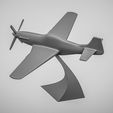 P51-3.jpg Minimalist P-51 Mustang - 3D Printable STL Model