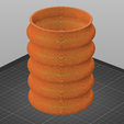 Capture1.png Cylinder Wobble Vase STL File - Digital Download -5 Sizes- Homeware, Minimalist Modern Design