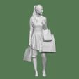 DOWNSIZEMINIS_woman_shopping181a.jpg WOMAN SHOPPING FOR DIORAMA PEOPLE CHARACTER