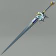 01.jpg Genshin Impact Iron Sting sword. Video game, props, cosplay