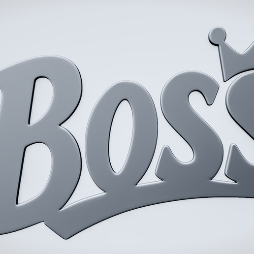 🗝️ BOSS Script Sign・ STL File for 3D printing・Cults