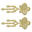 09.jpg Unique Diamond Flower Drop Earring