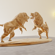 pose-3.png Lions fighting statue stl 3d print file