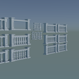 Customizable-Concrete-Balustrade-STL-Template.png 3D бетонная балюстрада