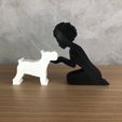 WhatsApp-Image-2023-01-07-at-13.46.57.jpeg Girl and her Schnauzer (afro hair) for 3D printer or laser cut
