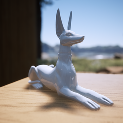 Imagen20_000.png Archivo STL Anubis - Perro Egipcio・Diseño de impresión en 3D para descargar