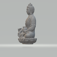 2.png Amitabha Sakyamuni Buddha Statue 3D print model