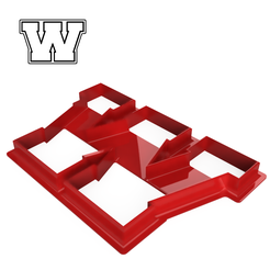 Varsity-W-1.png Файл STL Вырезатель для печенья в стиле Varsity Letter W・Дизайн 3D принтера для загрузки