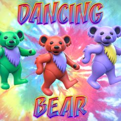 dancingBearThumbnail.jpg Файл OBJ Toms Dancing Bear шарнирная фигурка Grateful Dead Fan Art фигурка・3D-печать дизайна для загрузки