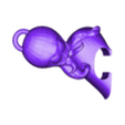 octolovekeychain_left.stl Splatoon interlocking Heart keychains(Inkling+octoling)