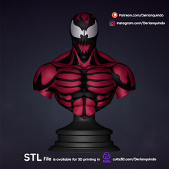 DQ_Carnage_v01_01.png Fichier 3D Fanart Spiderman / Carnage・Modèle à imprimer en 3D à télécharger