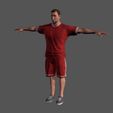 1.jpg Animated Sportsman-Rigged 3d game character Low-poly 3D model