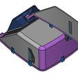 Upper-Part-Console-Basic_3.jpg Rear Top Basic for Nissan NV200 Center Console 3D Print Model