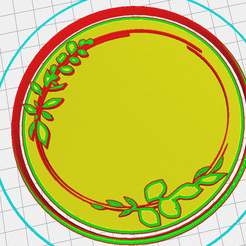 galleta-floral-cults3.png STL-Datei Mold Cookies Frame Flowers kostenlos・Design zum 3D-Drucken zum herunterladen