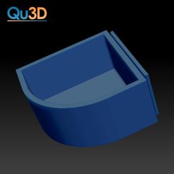 STL-00062-Eck-Wassernapf-Anschlag-Rechts.jpg STL file The dog water bowl (with stop right) - hanging・3D print model to download